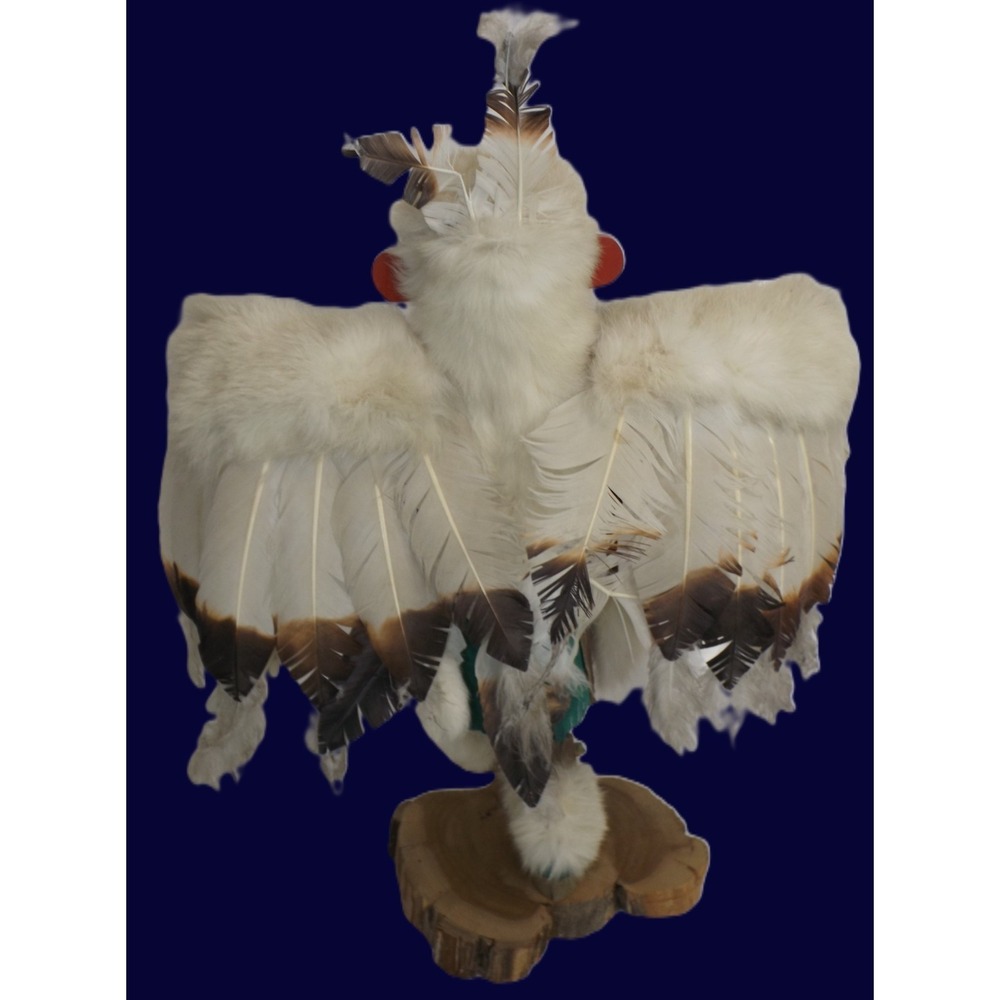 Navajo Native American signed Eagle Dancer Kachina Doll - Large - 22" tall ! - Picture 4 of 16